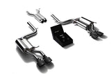 Armytrix Stainless Steel Valvetronic Catback Exhaust System Quad Matte Black Tips Mercedes Benz C63 AMG W204 2008-2014
