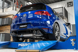 MBRP Volkswagen Golf R Armor Pro Active Cat-Back Exhaust with Carbon Fiber Exhaust tips 2015-2020