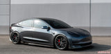 VR Aero Gloss Carbon Fiber Side Skirts Tesla Model 3 2018+