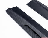 VR Aero Matte Carbon Fiber Side Skirts Tesla Model 3 2018+