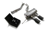 Armytrix Stainless Steel Valvetronic Catback Exhaust System Dual Matte Black Tips Volkswagen Golf R MK6 2010-2014