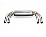 Armytrix Stainless Steel Valvetronic Catback Exhaust System Quad Matte Black Tips Volkswagen Golf R MK7 2014-2016