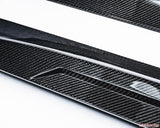 VR Aero Gloss Carbon Fiber Side Skirts Tesla Model 3 2018+