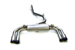 Armytrix Stainless Steel Valvetronic Catback Exhaust System Quad Matte Black Tips Audi S3 8V Sedan 2.0 Turbo 2013-2021