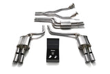 Armytrix Stainless Steel Valvetronic Catback Exhaust System Quad Chrome Silver Tips Audi A4/A5 | S4/S5 3.0L TFSI 2009-2015