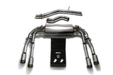 Armytrix Stainless Steel Valvetronic Catback Exhaust System Quad Blue Coated Tips Audi S3 8V Sedan 2.0 Turbo 2013-2021