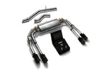 Armytrix Stainless Steel Valvetronic Catback Exhaust System Quad Matte Black Tips Audi S3 8V Sedan 2.0 Turbo 2013-2021