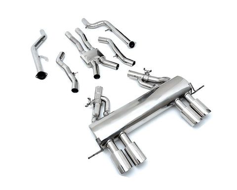 Armytrix Stainless Steel Valvetronic Catback Exhaust System Quad Chrome Silver Tips BMW M3 G80 | M4 G82 2020+