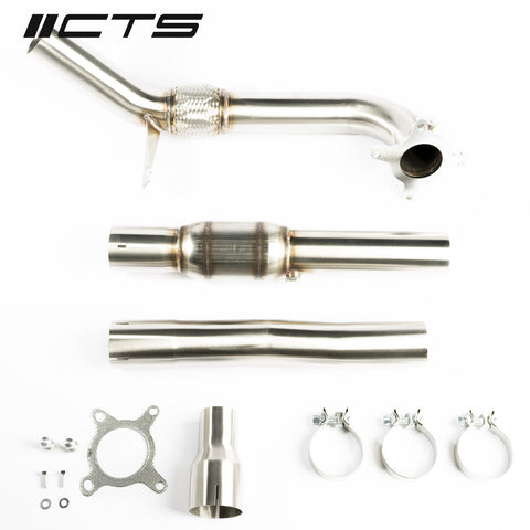 CTS Turbo MK6 Golf R 2.0T, MK2 Audi TT Quattro/TT-S, 8P A3 Quattro/S3 High-Flow Cat Downpipe