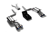 Armytrix Stainless Steel Valvetronic Catback Exhaust System Quad Blue Coating Tips Mercedes Benz C63 AMG W204 2008-2014