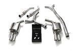 Armytrix Stainless Steel Valvetronic Catback  System Quad Chrome Silver Tips for BRABUS Diffuser C43 AMG W205 2015-2021