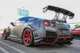 Varis Circuit Ver Rear Under Skirt / Underspoiler Optional 4-Pc Long Diffuser Fin Set for 2009-19 Nissan GT-R [R35] VANI-114