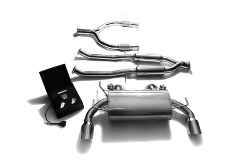 Armytrix Stainless Steel Valvetronic Catback Exhaust System Dual Chrome Silver Tips Nissan 370Z 2009-2020