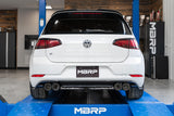 MBRP Volkswagen Golf R Armor Pro Race version Cat-Back Exhaust with Carbon Fiber Exhaust Tips 2015-2020