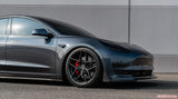 VR Aero Gloss Carbon Fiber Front Lip Spoiler Tesla Model 3 2018+