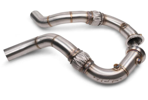 VRSF Stainless Steel Race Downpipes for V8 N63 08-16 BMW 550i, 650i, 750Li, X5, X6 (Slip Fit Connection)