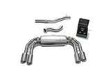 Armytrix Stainless Steel Valvetronic Catback Exhaust System Quad Chrome Silver Tips Volkswagen Golf R MK7.5 2016-2019