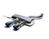 Armytrix Stainless Steel Valvetronic Catback Exhaust System Dual Chrome Silver Tips Volkswagen Golf R MK6 2010-2014