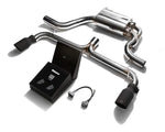 Armytrix Stainless Steel Valvetronic Catback Exhaust System Dual Matte Black Tips Volkswagen Golf | GTI MK6 2010-2014