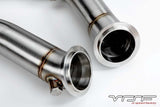 VRSF 3″ Cast Race Downpipes 15-19 BMW M3, M4 & M2 Competition S55 F80 F82 F87 (Cerakote High Temp Coating)